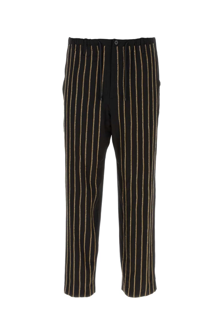 black viscose blend pant by Selfnex