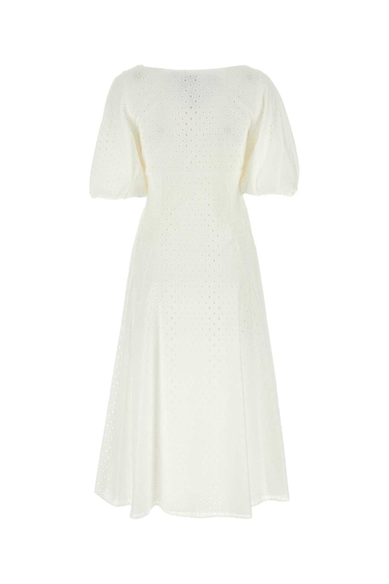 white broderie anglaise dress by Selfnex