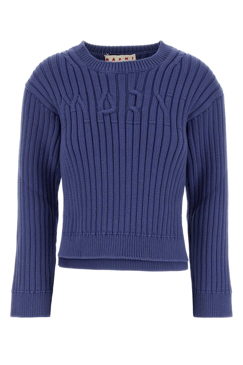 cerulean cotton blend sweater by Selfnex