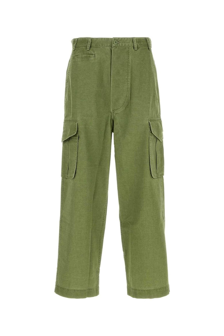 green cotton cargo pant by Selfnex