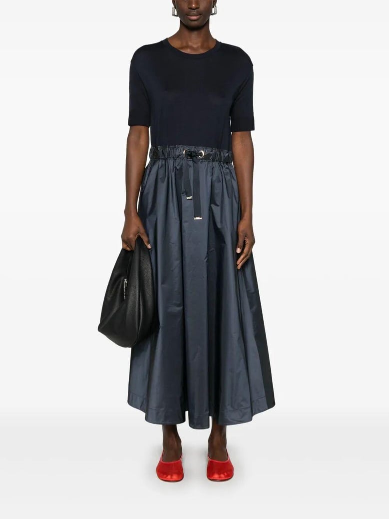 panelled midi dress by Selfnex