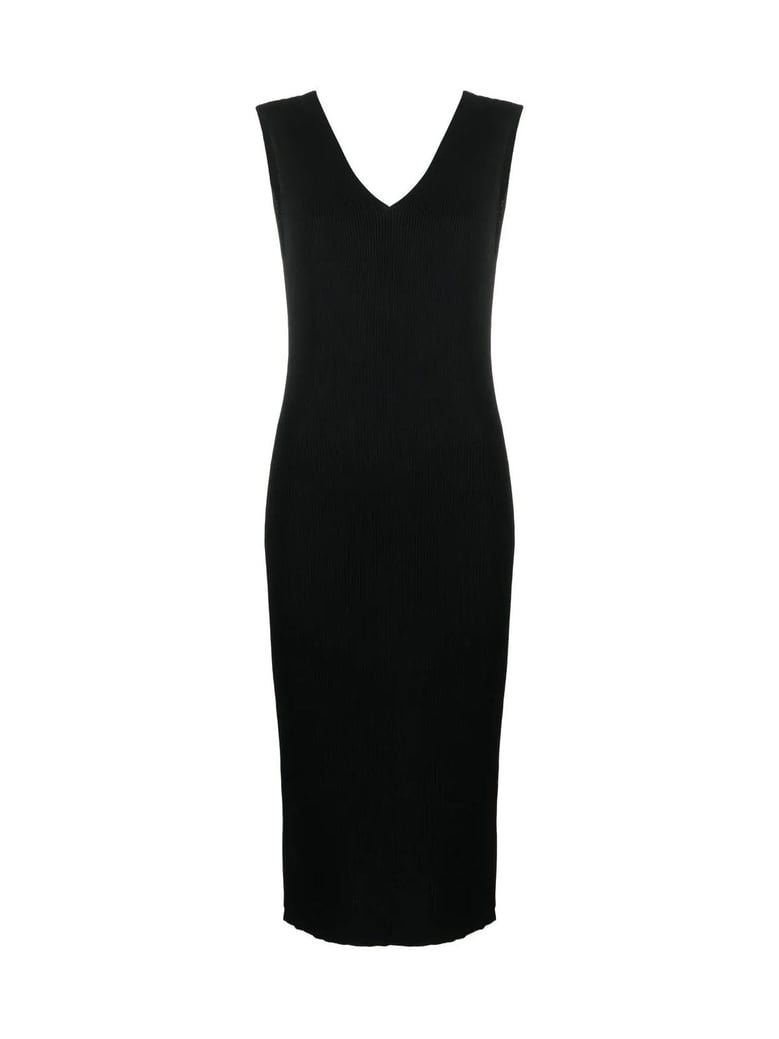 knit logo midi dress by Selfnex