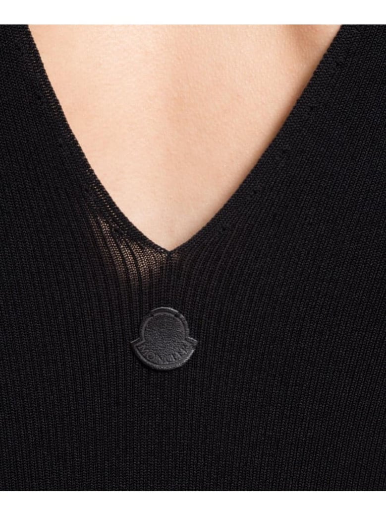 knit logo midi dress by Selfnex