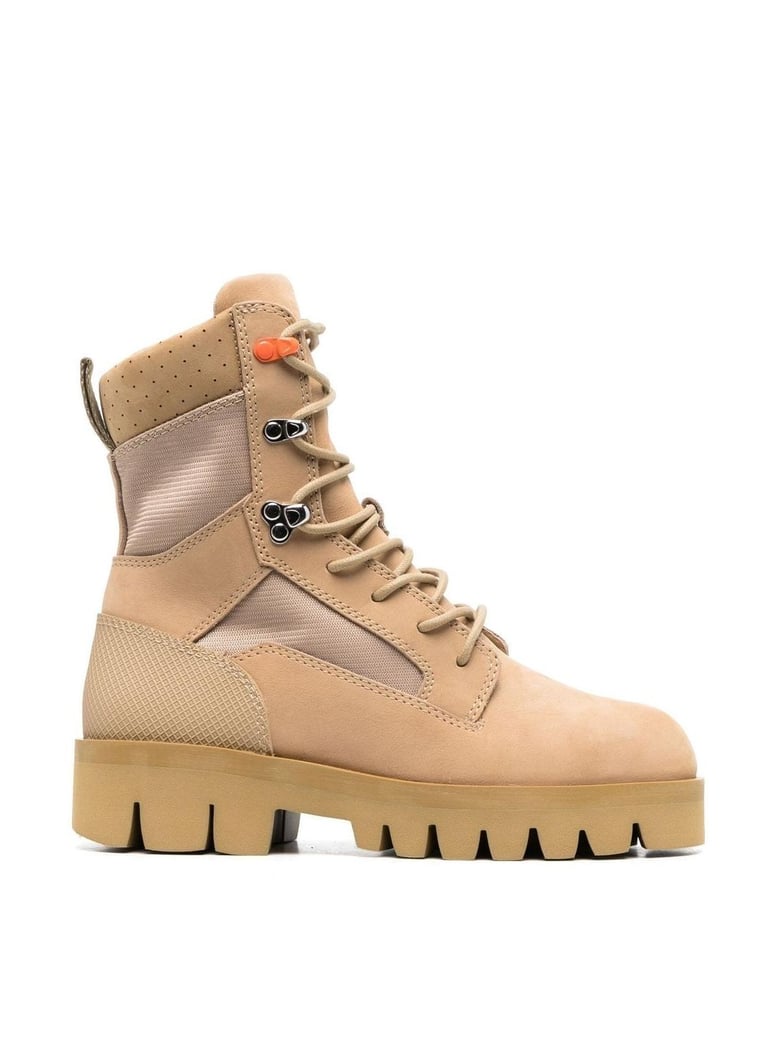 lace-up military boots by Selfnex