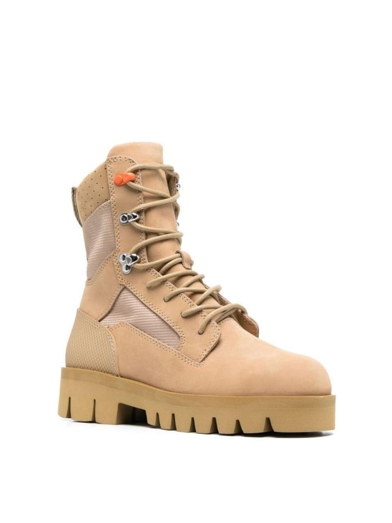 lace-up military boots by Selfnex