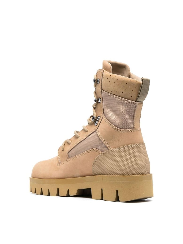 lace-up military boots by Selfnex