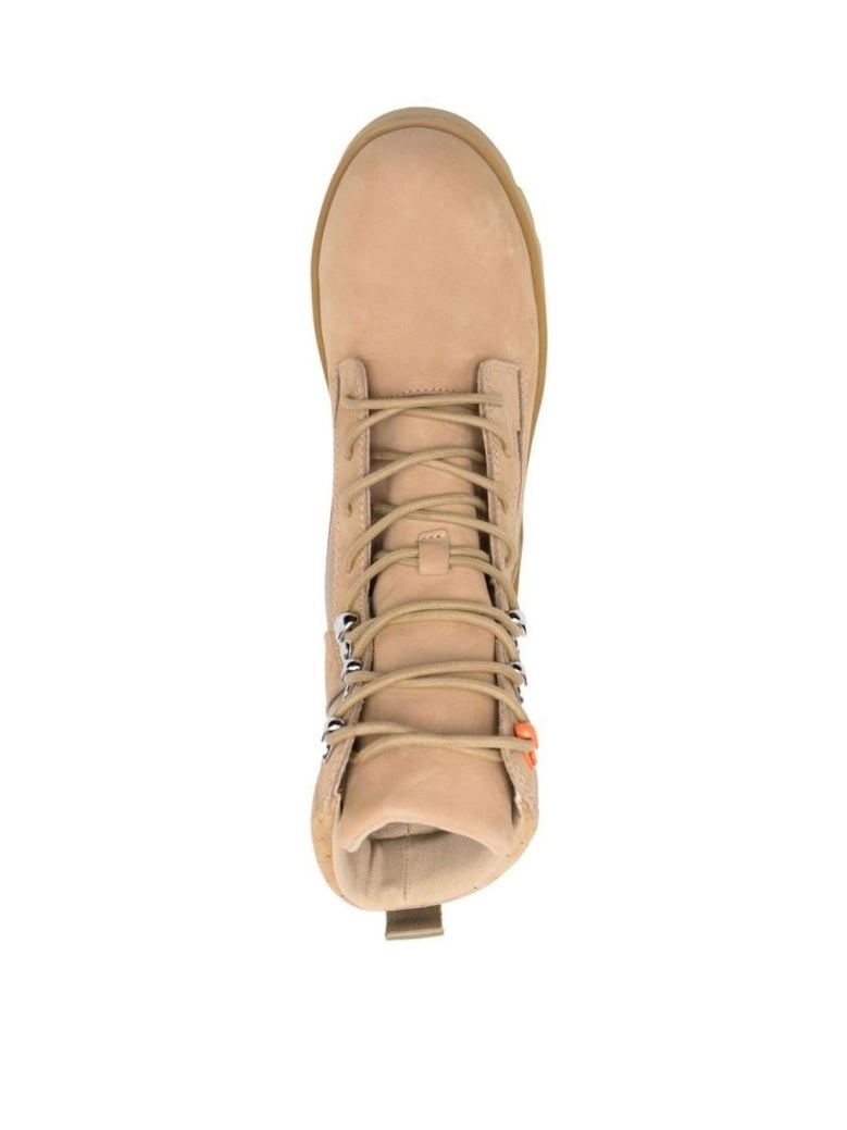 lace-up military boots by Selfnex