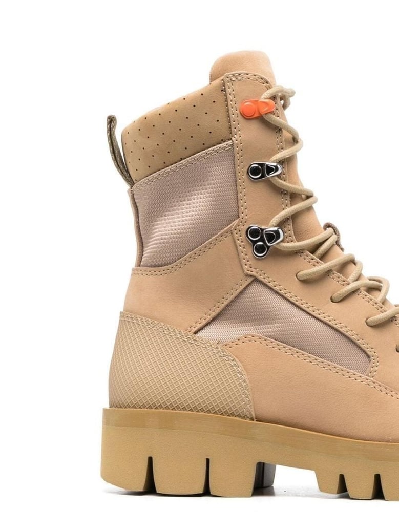 lace-up military boots by Selfnex