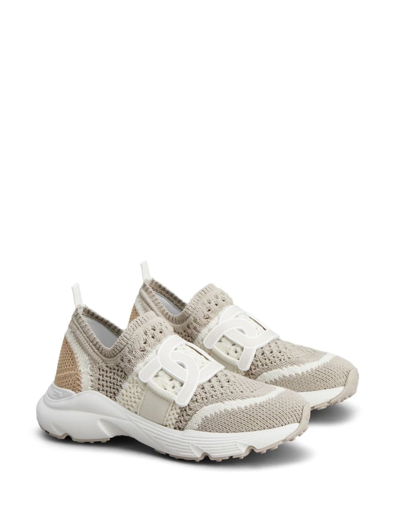 slip-on sneakers in crochet fabric by Selfnex