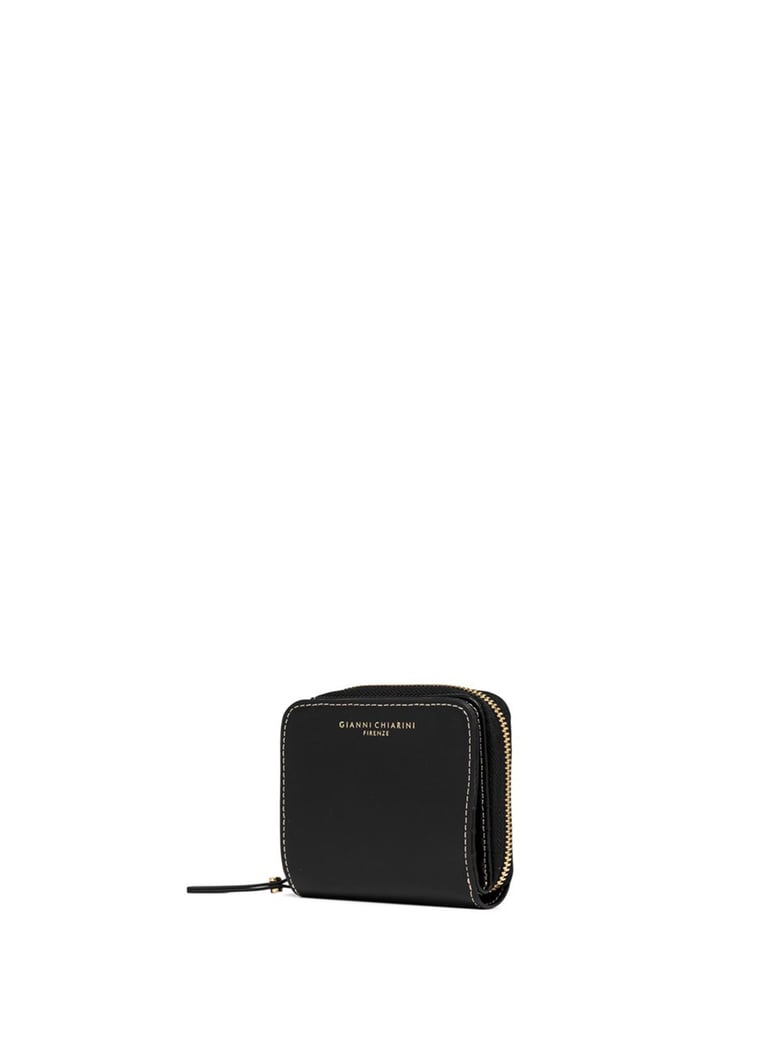 small black cowhide wallet by Selfnex