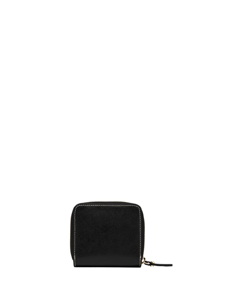 small black cowhide wallet by Selfnex