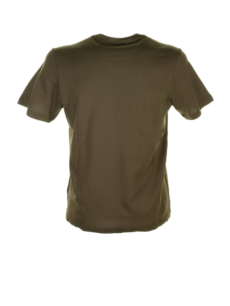 military green t-shirt with logo by Selfnex