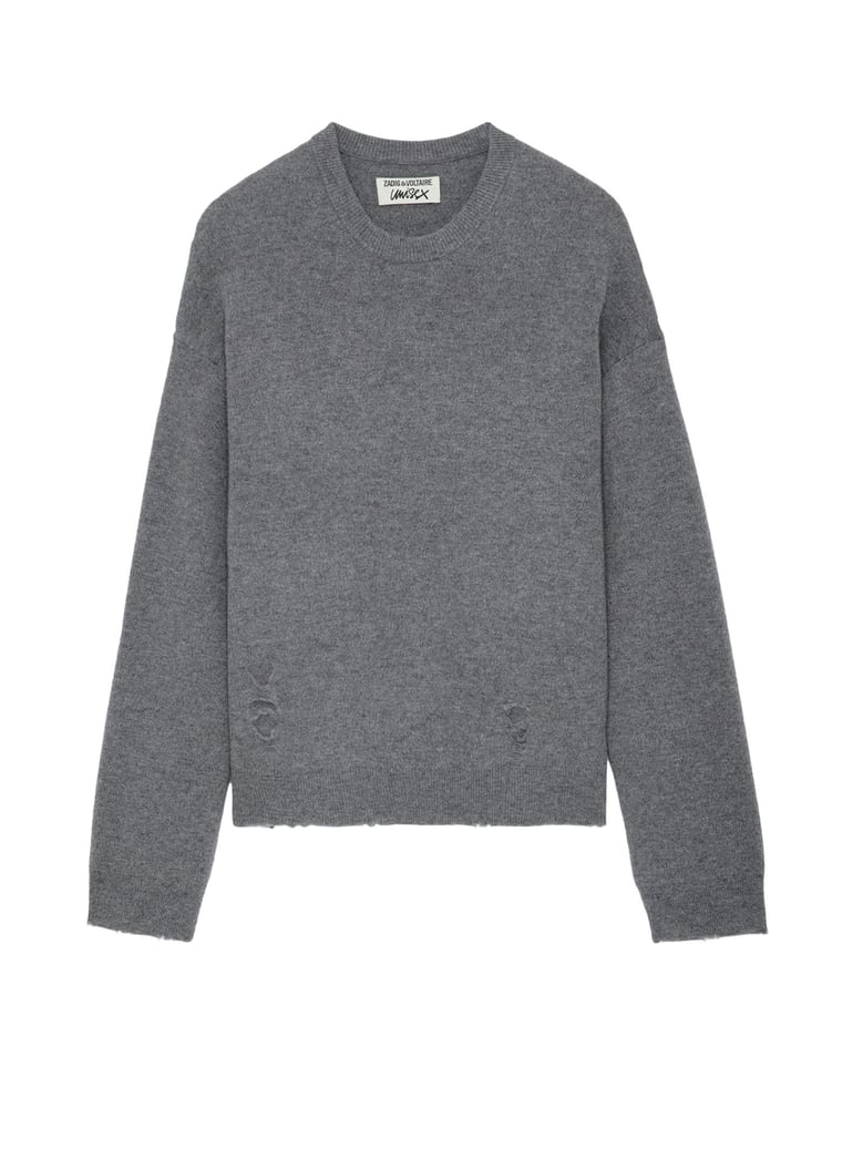 gray wool sweater by Selfnex