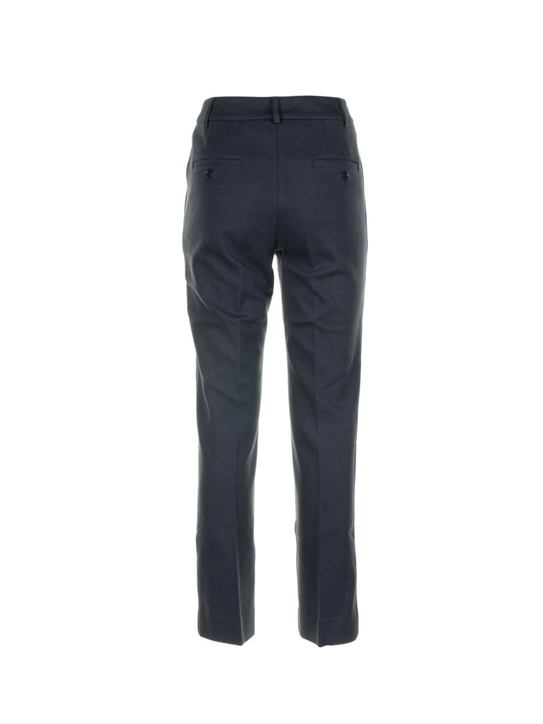 navy blue cotton trousers by Selfnex