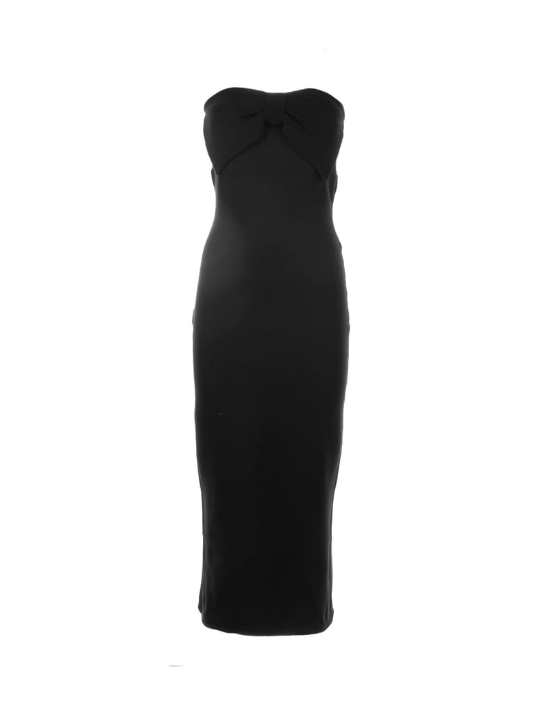 open shoulder midi dress by Selfnex