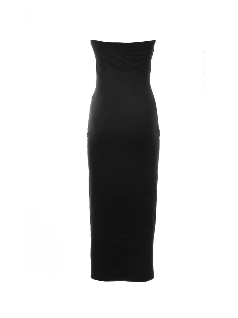 open shoulder midi dress by Selfnex
