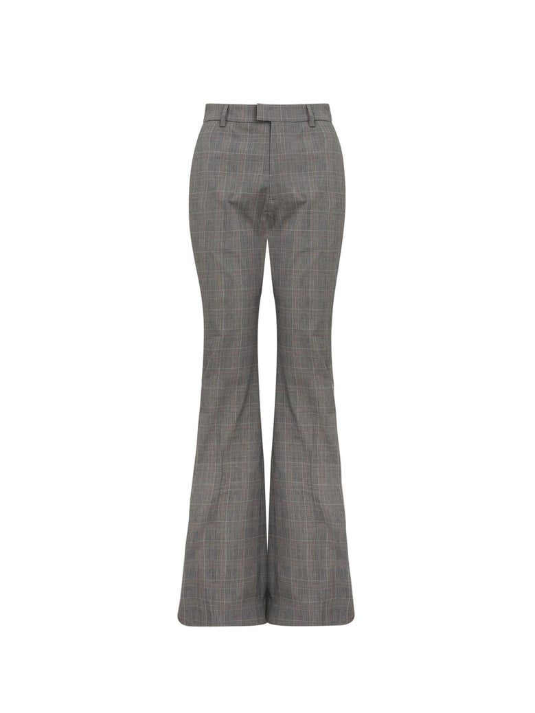 prince of wales motif flared trousers by Selfnex