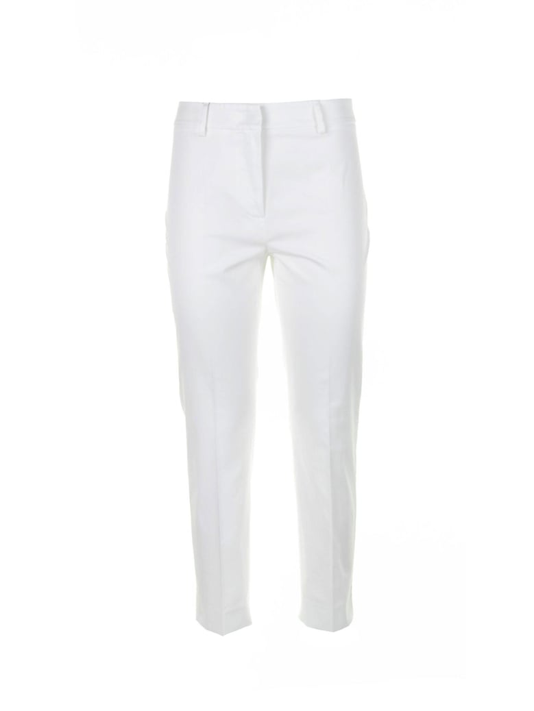 white cotton trousers by Selfnex