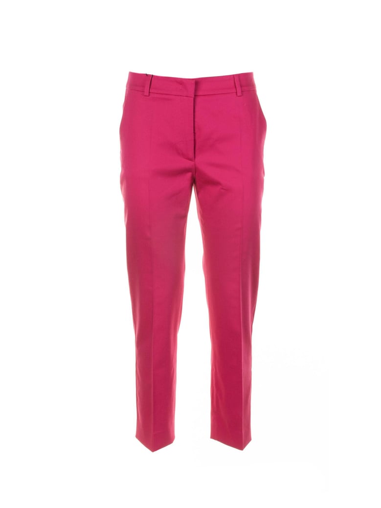 fuchsia cotton trousers by Selfnex