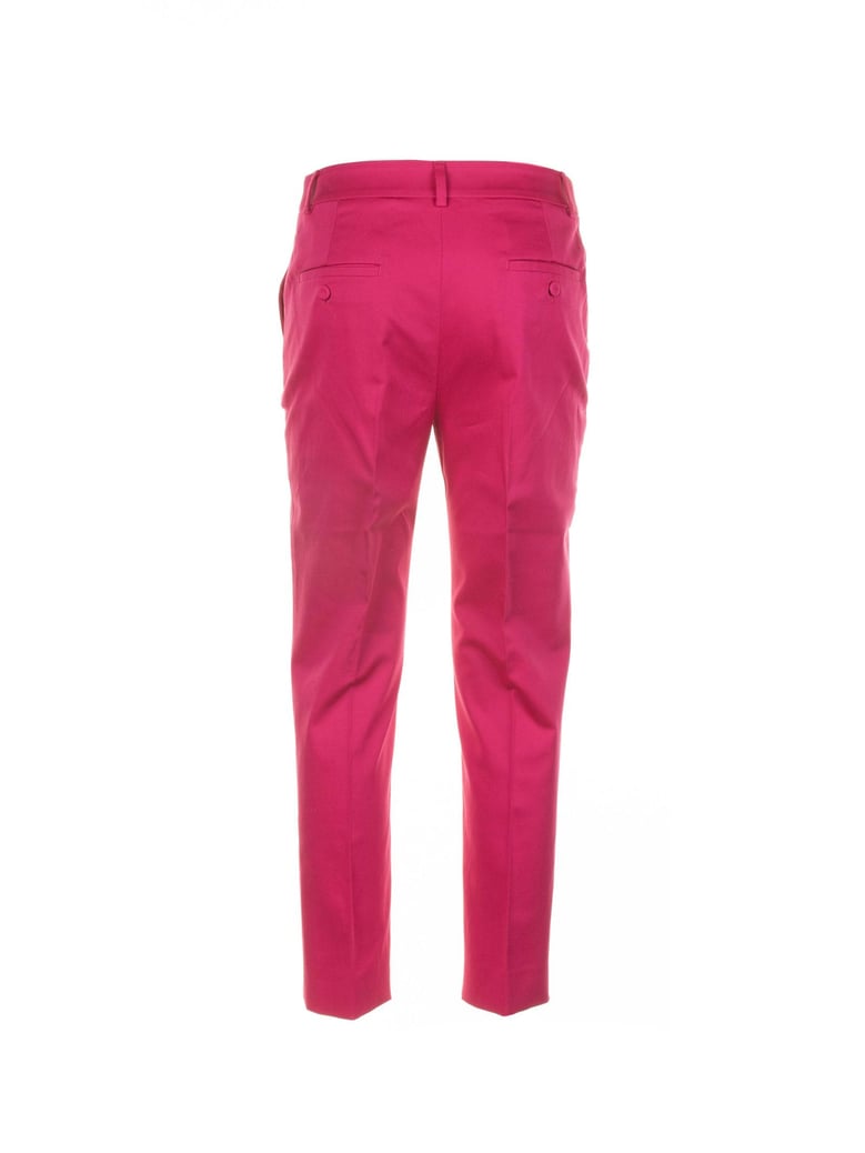 fuchsia cotton trousers by Selfnex