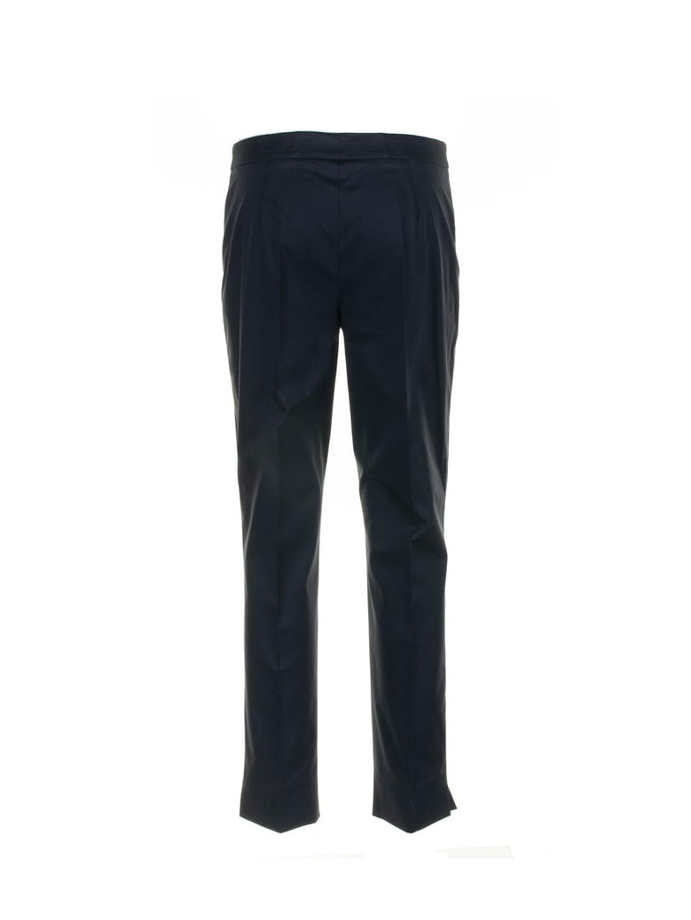 navy blue cotton trousers by Selfnex