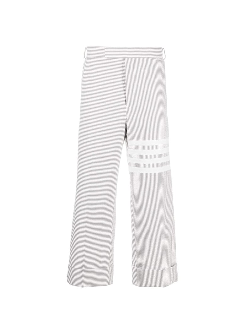 med grey cotton trousers by Selfnex