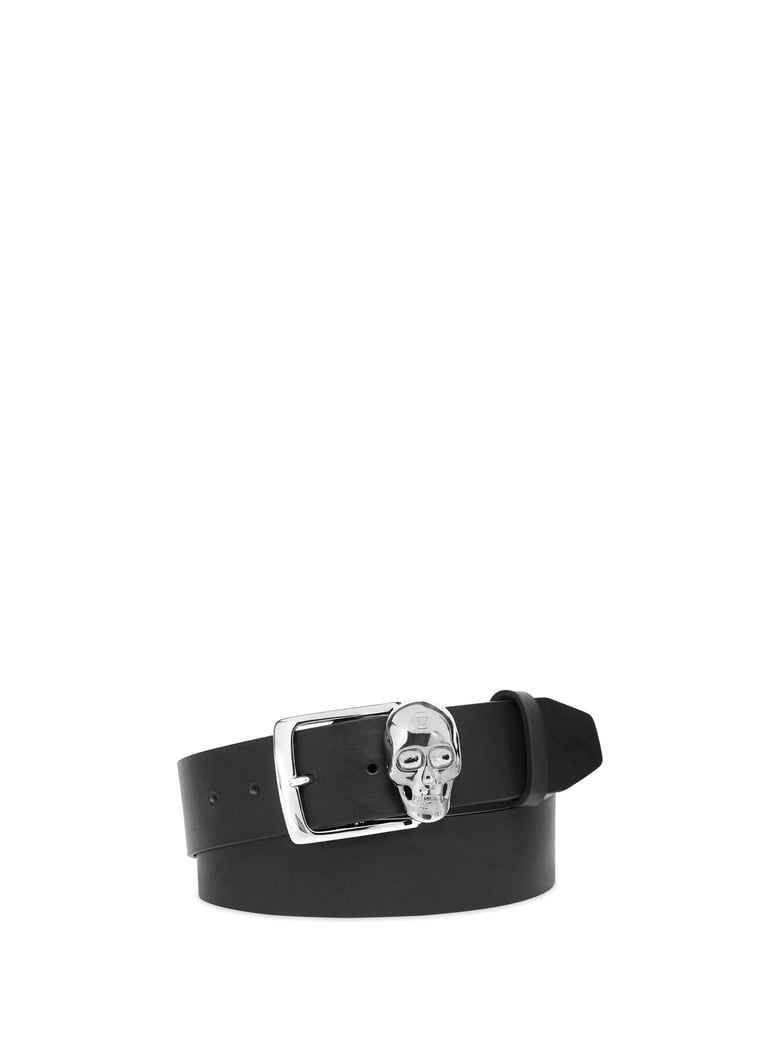 black nickel calf leather belts by Selfnex