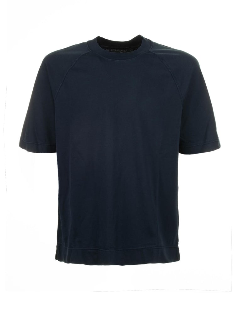 navy blue crew-neck t-shirt by Selfnex