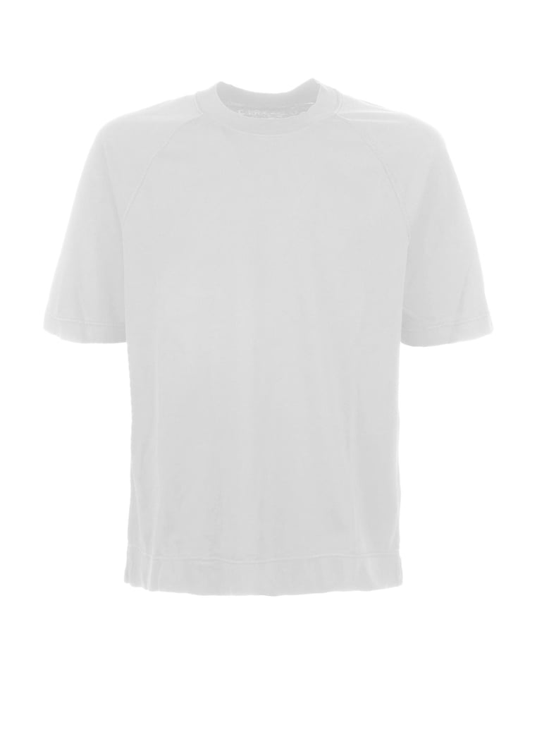 white crew-neck t-shirt by Selfnex