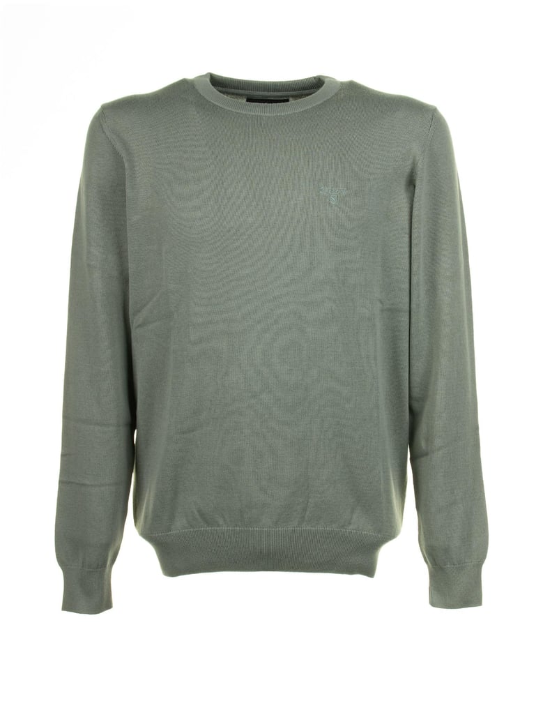 green crew neck sweater by Selfnex