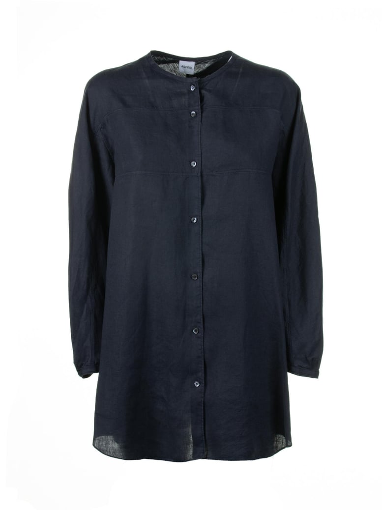 long blue shirt by Selfnex