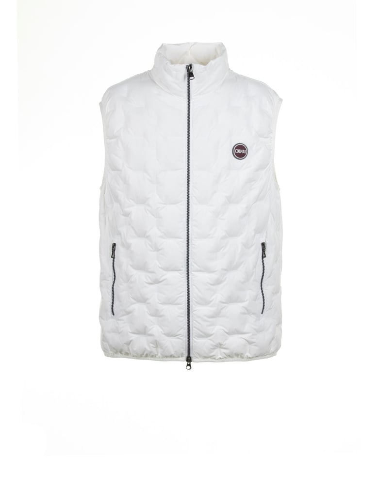 white down quilted vest by Selfnex