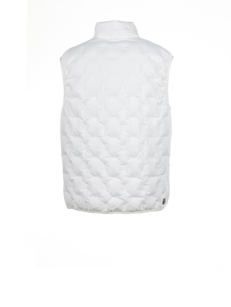 white down quilted vest by Selfnex