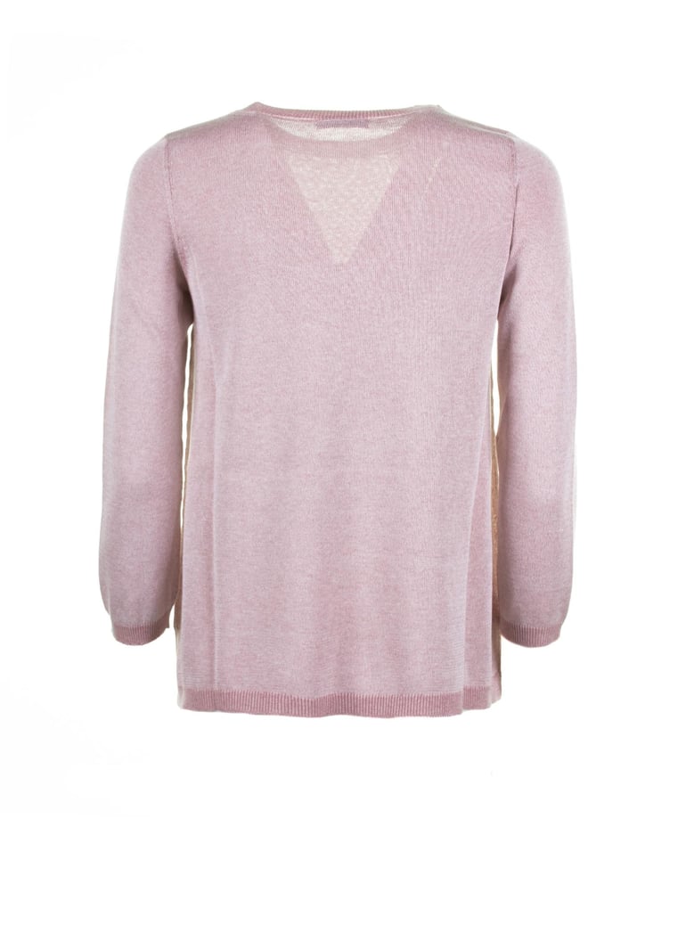 light pink crew-neck sweater by Selfnex