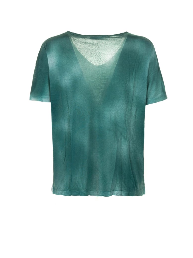 green t-shirt with shades by Selfnex