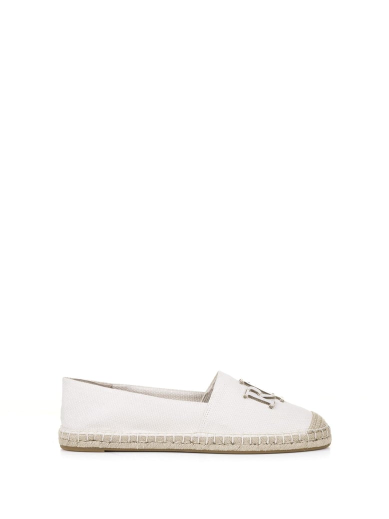 white espadrilles with logo by Selfnex