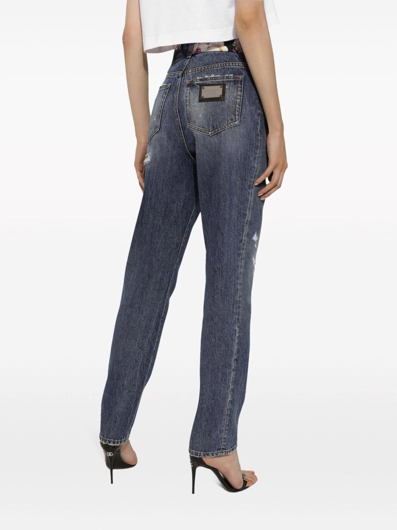 blue denim cotton jeans by Selfnex