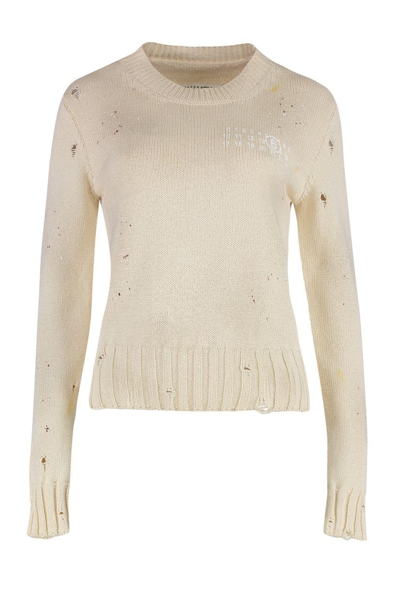 cotton crew-neck sweater by Selfnex