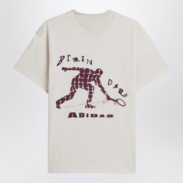 ivory cotton t-shirt with logo by Selfnex