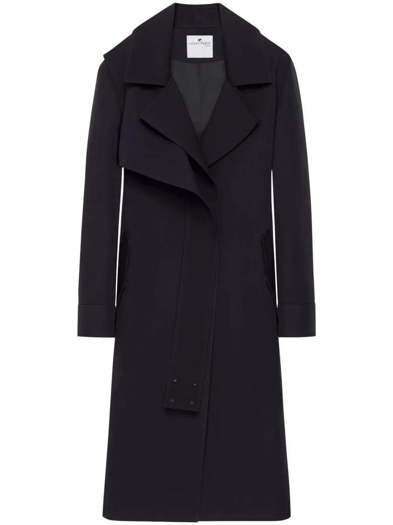 twist cotton trench coat by Selfnex