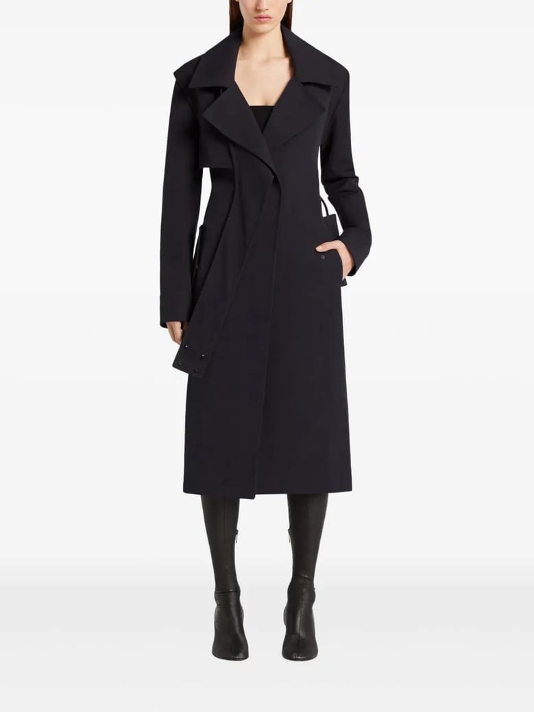 twist cotton trench coat by Selfnex