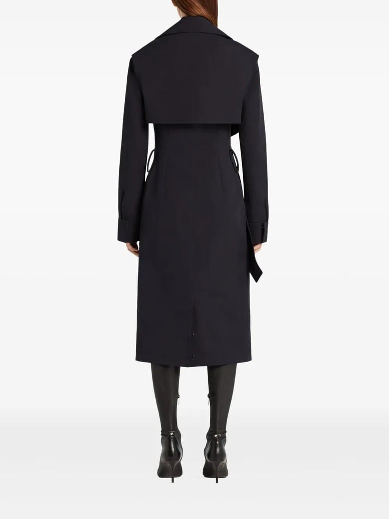 twist cotton trench coat by Selfnex
