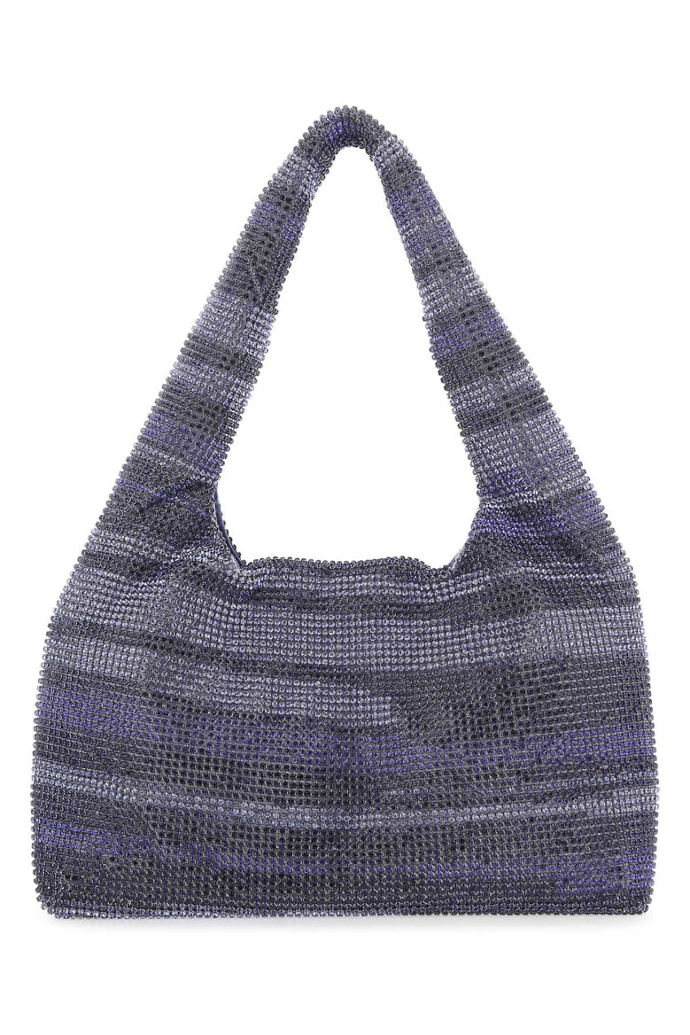 multicolor rhinestones mini handbag by Selfnex