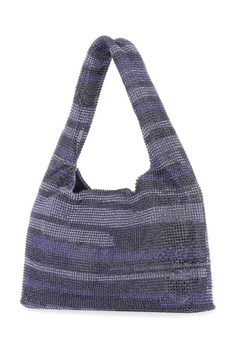 multicolor rhinestones mini handbag by Selfnex