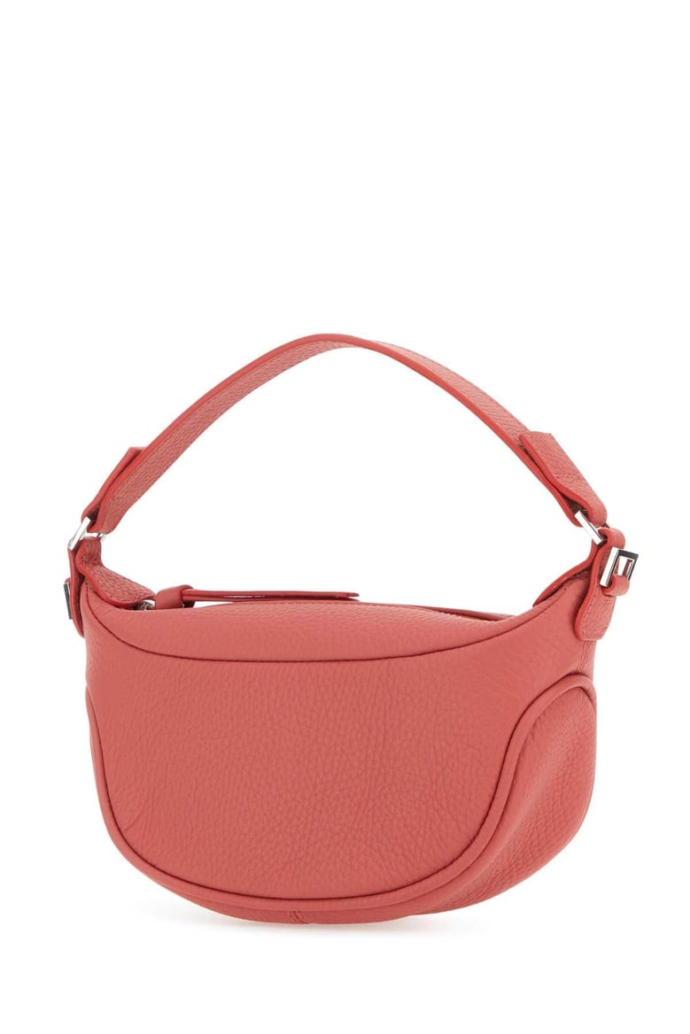 salmon leather mini ami handbag by Selfnex