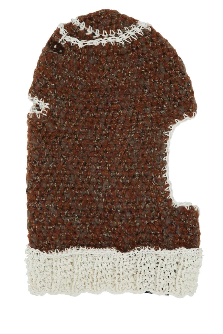 multicolor regenerated yarns balaclava by Selfnex