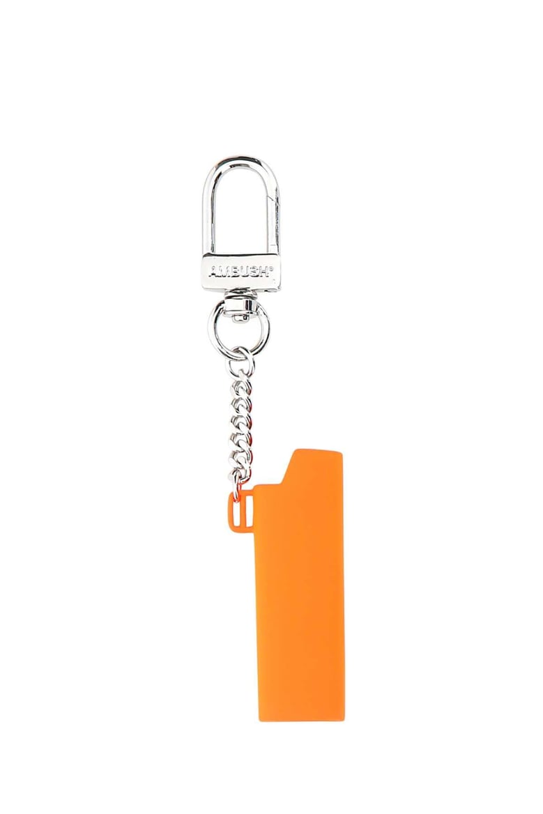 orange metal lighter holder by Selfnex