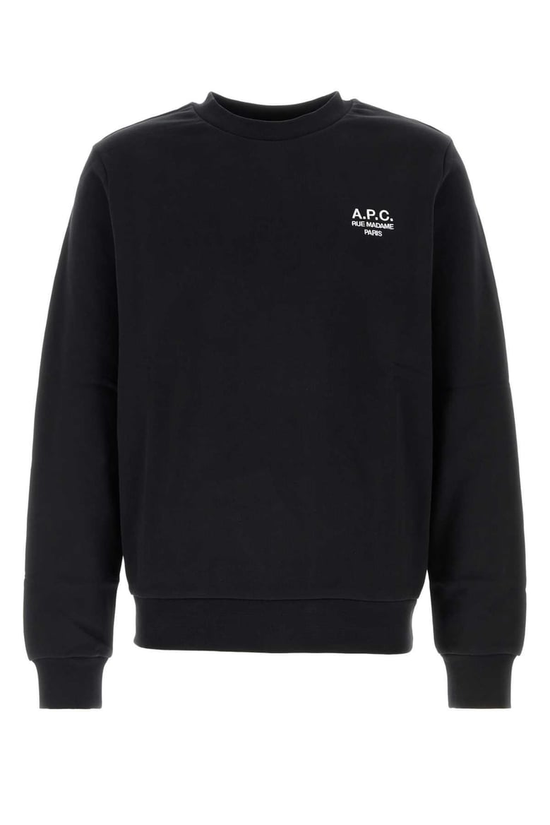 black cotton sweatshirt by Selfnex