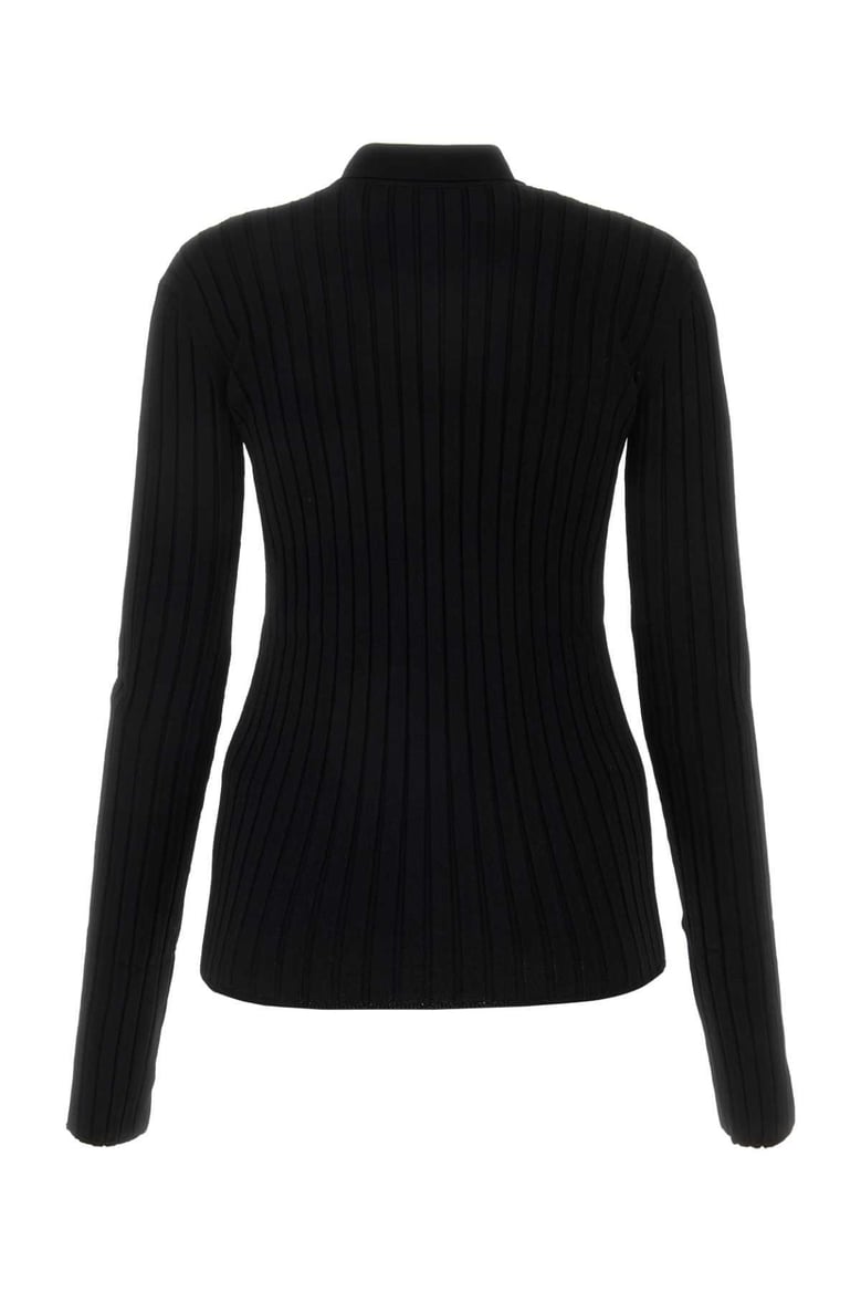 black viscose blend cardigan by Selfnex