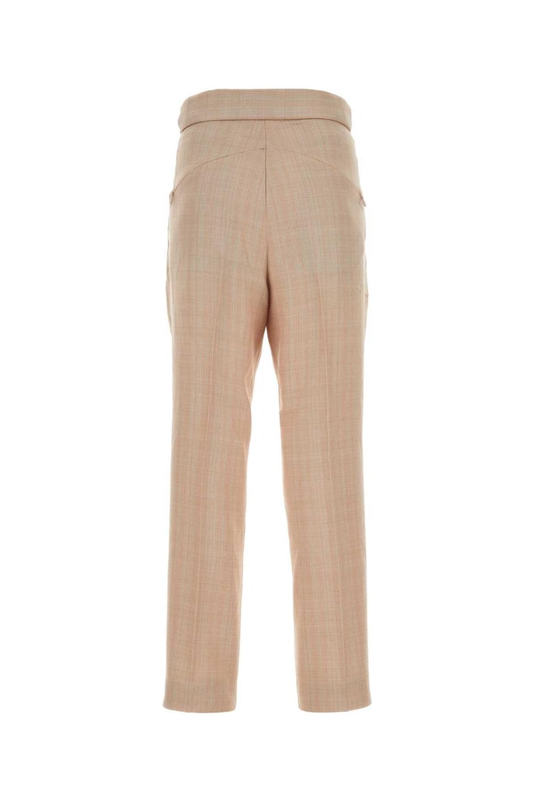 embroidered polyester blend pant by Selfnex